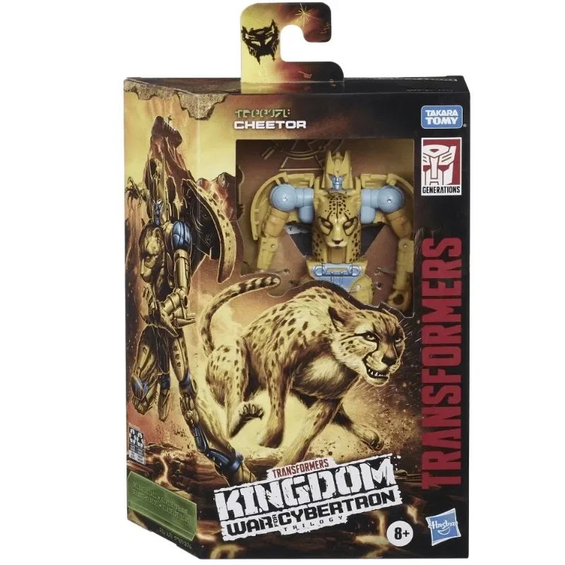 Takara Tomy-Transformers Série G Kingdom Figuras De Ação, Leopardo Amarelo Colecionáveis, Presentes Populares, WFC-K4, Em Stock