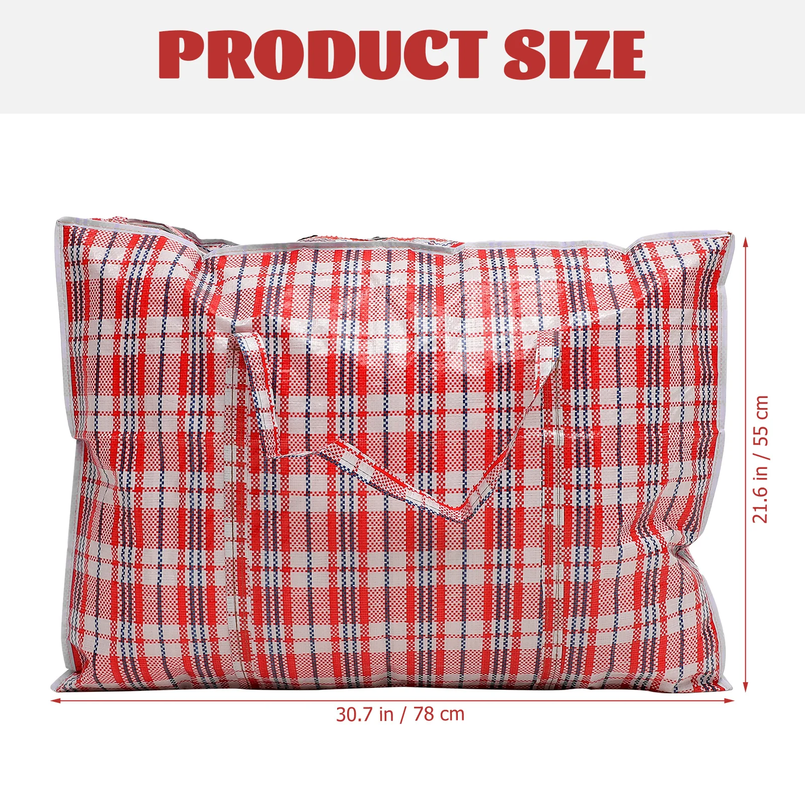 

2pcs Large Capacity Household Comforter Storage Bags Plaid Pattern Quilt Organizer Bedding Blanket Clothes Foldable Portable