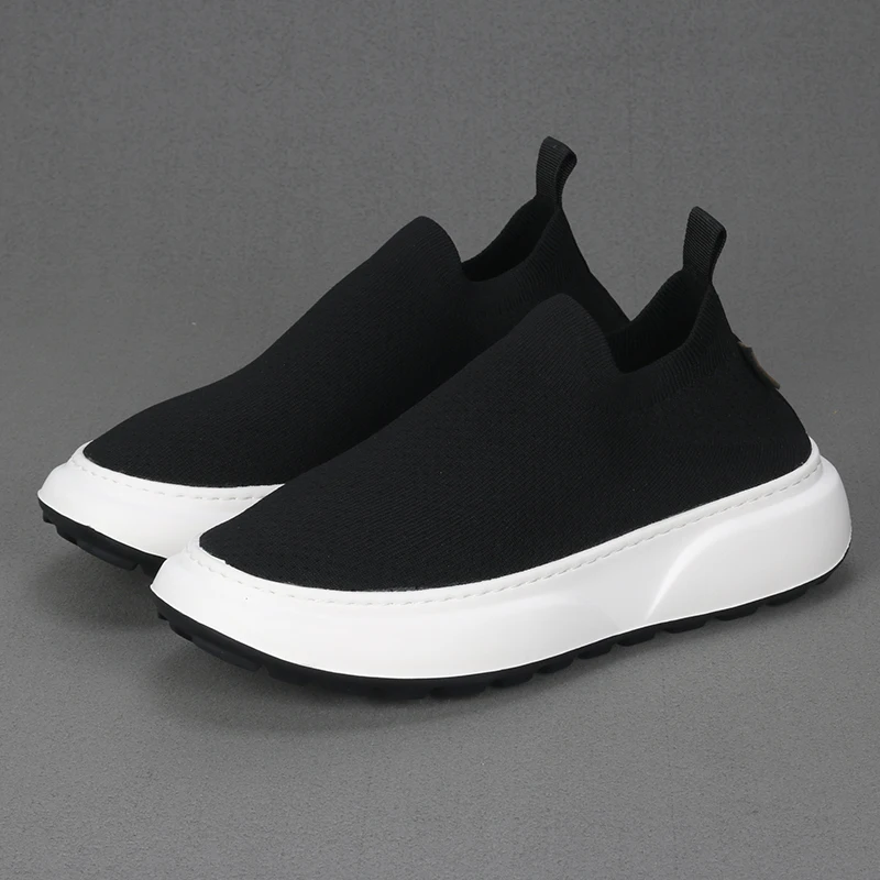 

New Black Casual Mesh Breathable Casual Shoes With Thick Soles For Increased Comfort and Lightweight