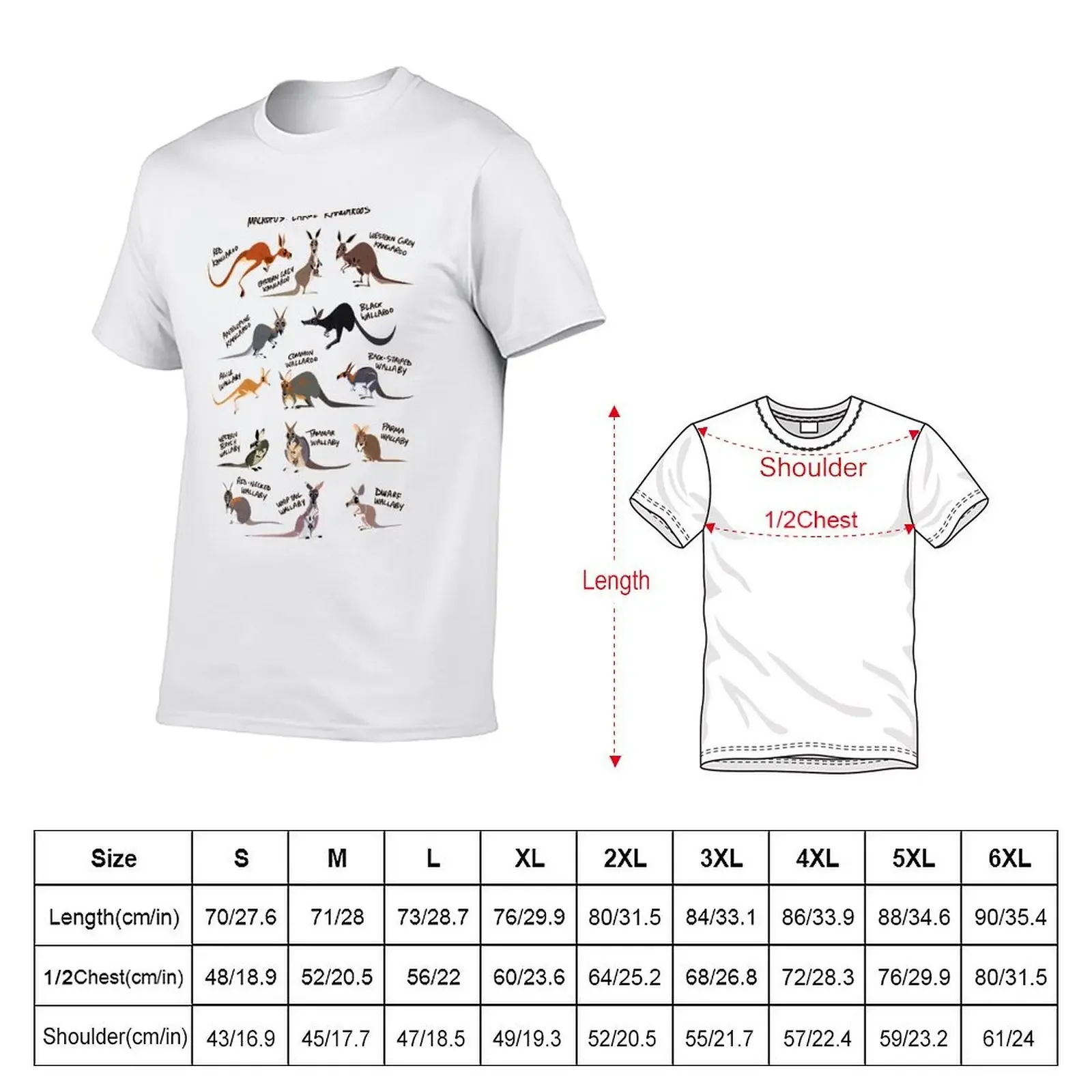 Kangaroos and Wallabies T-Shirt plain vintage clothes mens graphic t-shirts big and tall