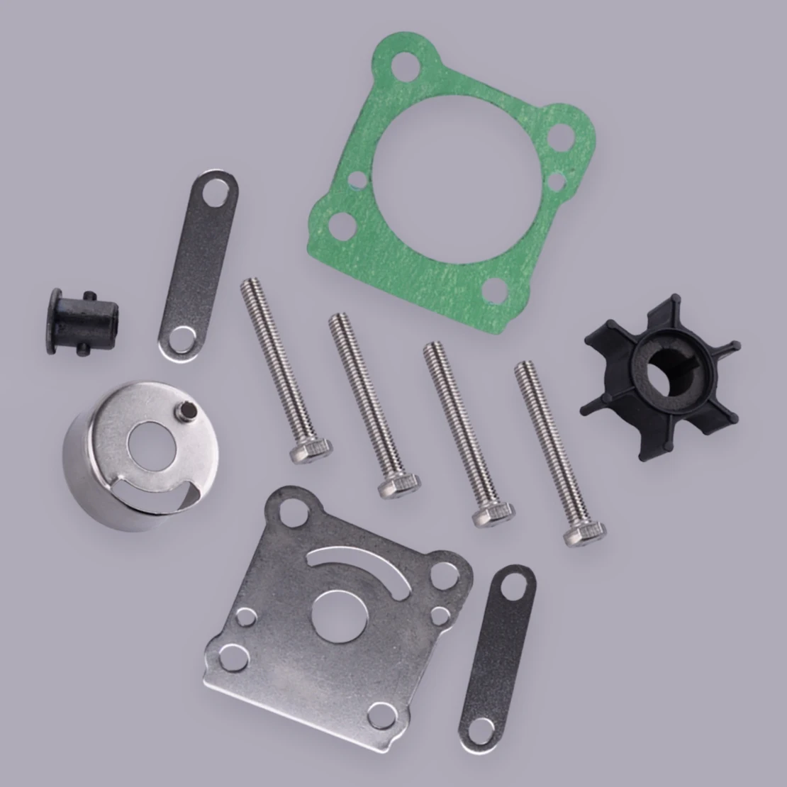 

Water Pump Impeller Repair Kit Fit for Yamaha 2 Stroke 6HP 8HP Outboard 1986-1994 1995 1996 1997 1998 1999 2000 6N0-W0078-A0-00