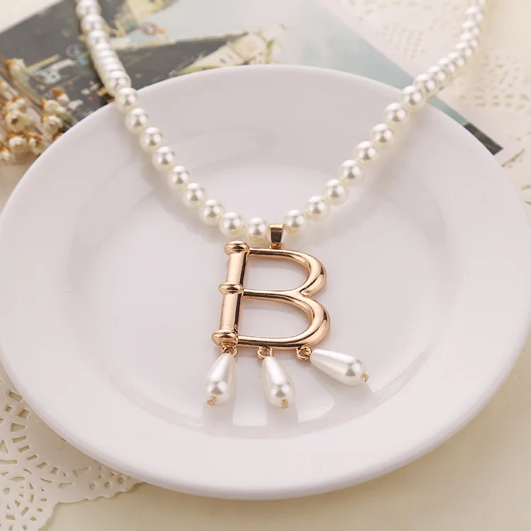 Tudor Stijl Ketting Anne Boleyn Letter B Touw Parel Ketting Historische Tudor Koningin Anne Boleyn Faux Parels Kostuum Accessoires