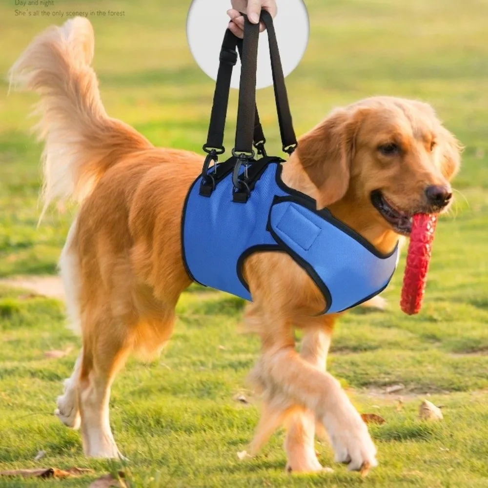 

Oxford Fabric Dog Lift Harness Adjustable Sling Detachable Pet Front Leg Support Anti-escape Rehabilitation Harness