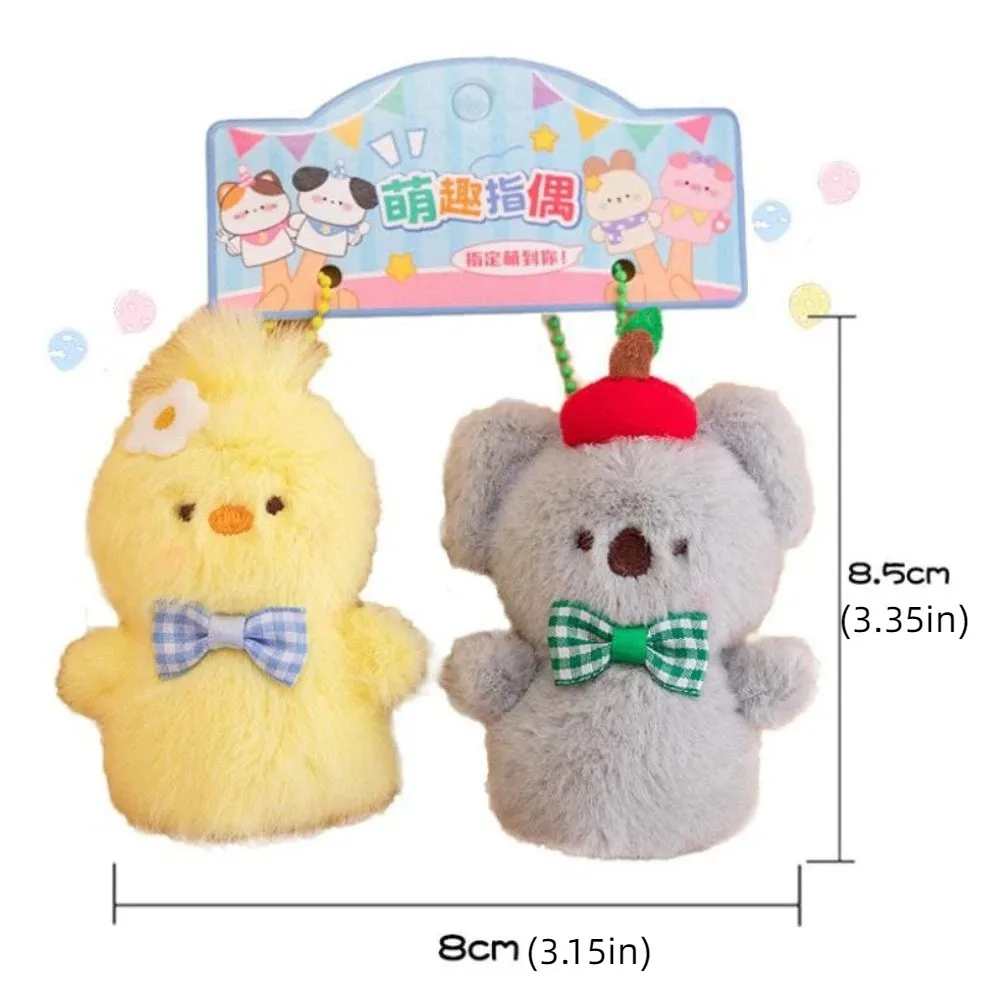 หุ่นนิ้วสัตว์ 1 คู่ แบบจำลองกระต่าย/หมี ตุ๊กตาเพนกวิน สำหรับเล่านิทาน การศึกษาปฐมวัย หุ่นนิ้วเล่านิทาน