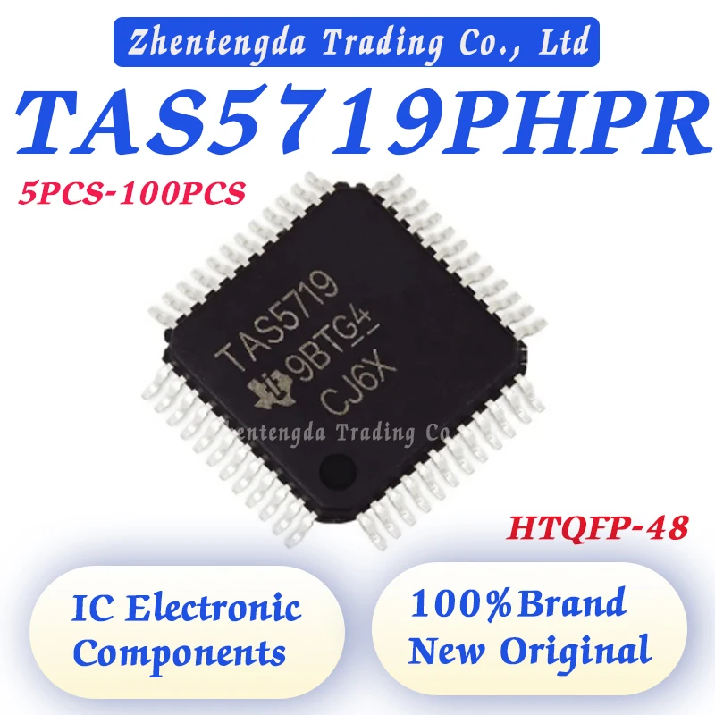 

5PCS-100PCS TAS5719PHPR TAS5719PH TAS5719P TAS5719 TAS IC AMP CLASS D STER 15W 48HTQFP