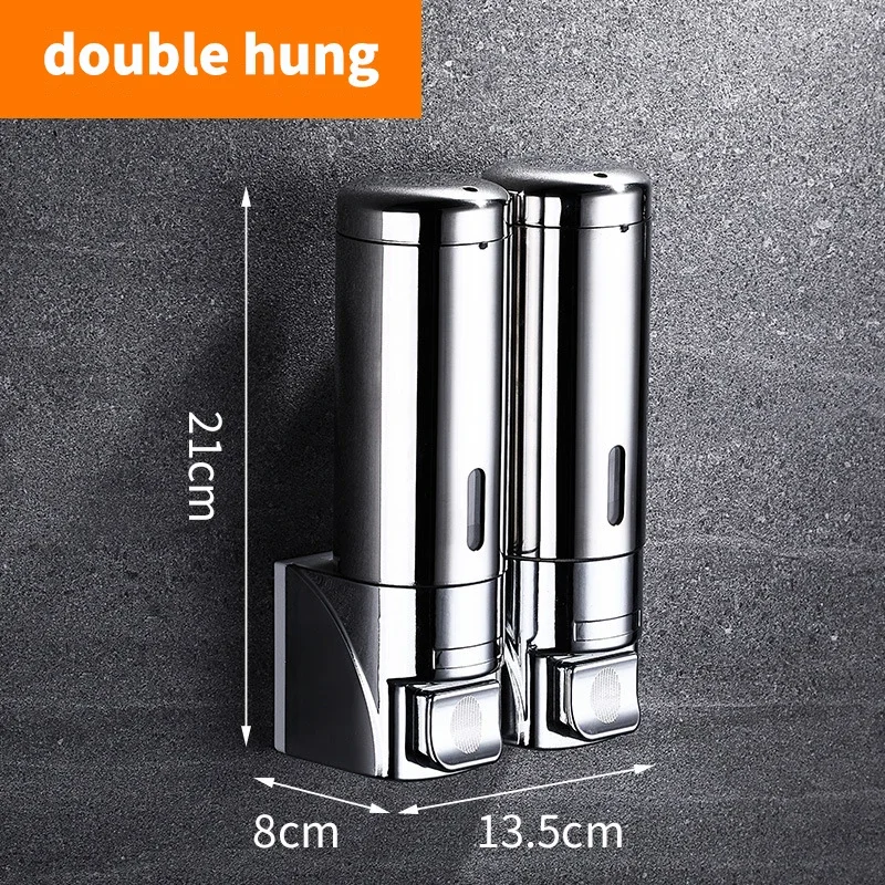 Soap Dispensers Shampoo Shower Dispenser Wall Mount stainless steel Hand Soap Dispenser for Bathroom Kitchen