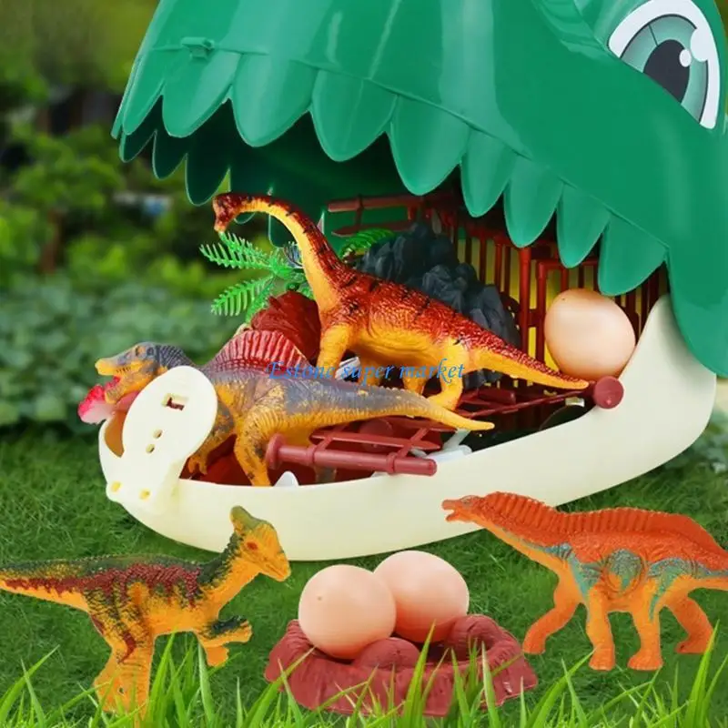 Mochila con figuras dinosaurios 090B, mochila dinosaurio aspecto realista para regalo fiesta, juguete educativo para