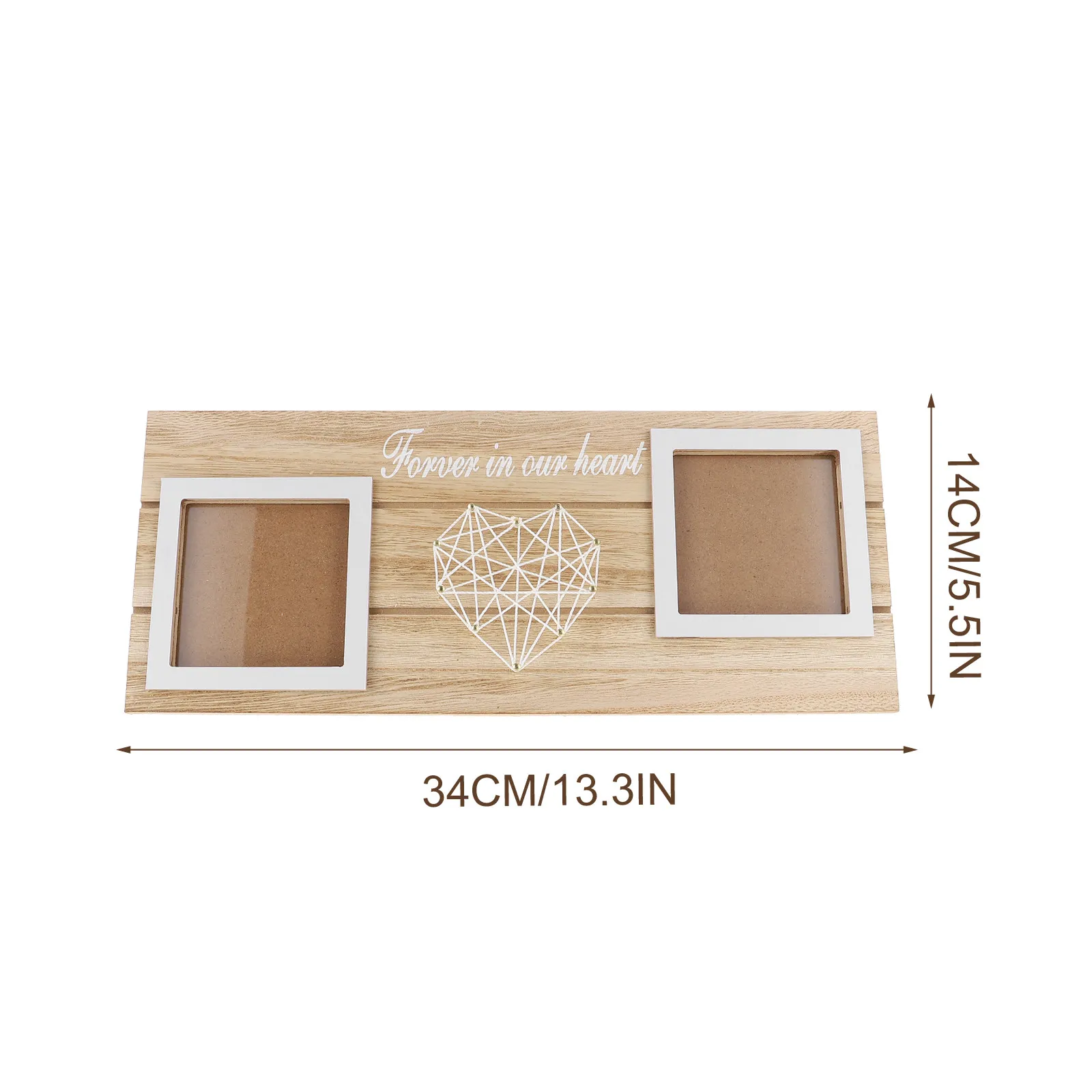 1Set Wood Heart Photo Frame DIY String Art Creative Mom Picture Frame Decoration Desktop Picture Holder Unique Wall Ornament