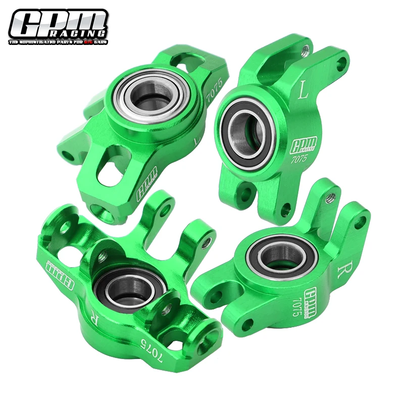 Bloco de direção dianteiro GPM 7075Alu + rolamento grande do cubo traseiro para ARRMA 1/14 Mojave Grom