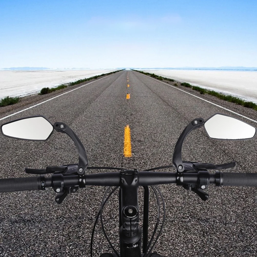 

1Pcs High Brightness Bike Mirror 360 Degree Rotatable Easy Install Universal Mountain Road Safety Reflector