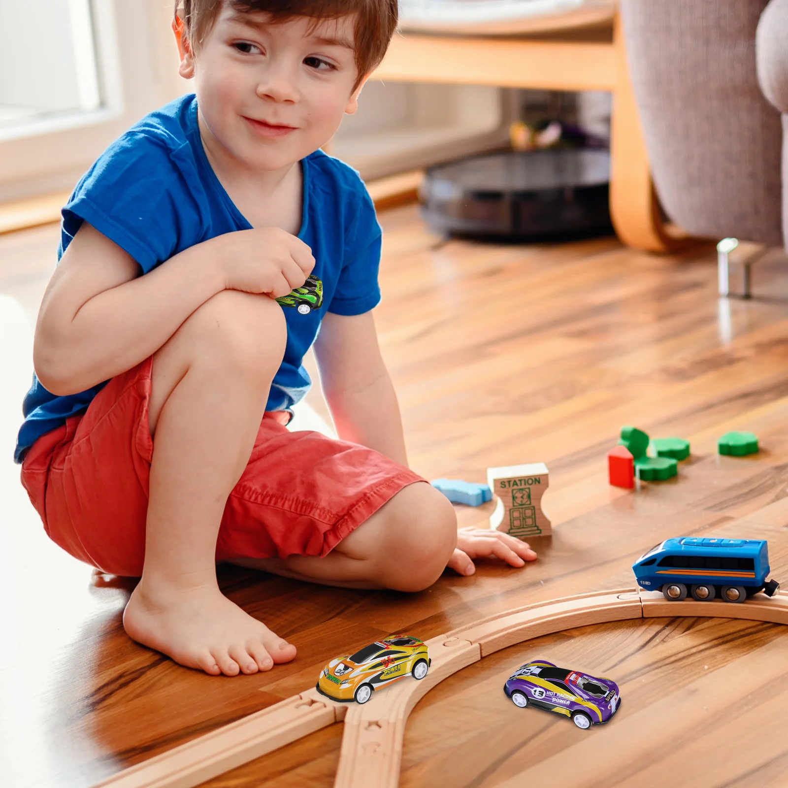 

Vaguelly 25pcs Pull Back Cars Mini Toy Models for Kids Children's Tabletop Play Construction Decor Car Toys