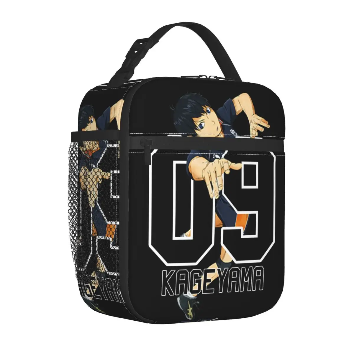 Haikyuu Kageyama 09 حقيبة غداء معزولة حقيبة حرارية حاوية غداء مانعة للتسرب، صندوق غداء، حقيبة بينتو، نزهة جامعية #2