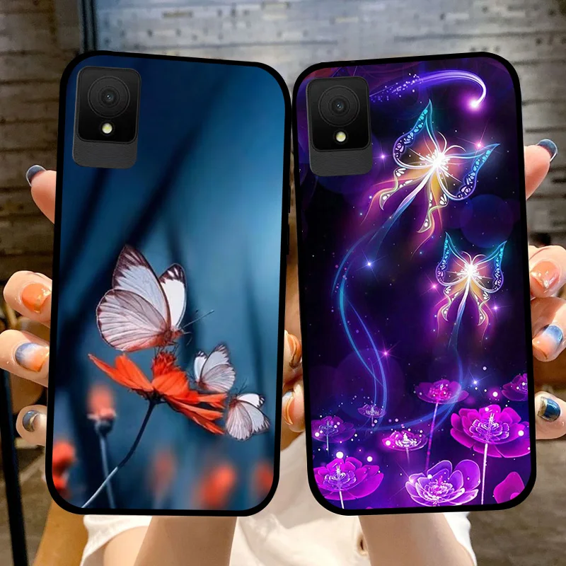 Cases For TCL 502 Capa K11 T432W Soft TPU Silicone Phone Back Protective Cover For TCL 505 For TCL 503 501 Bumper Fundas Animals