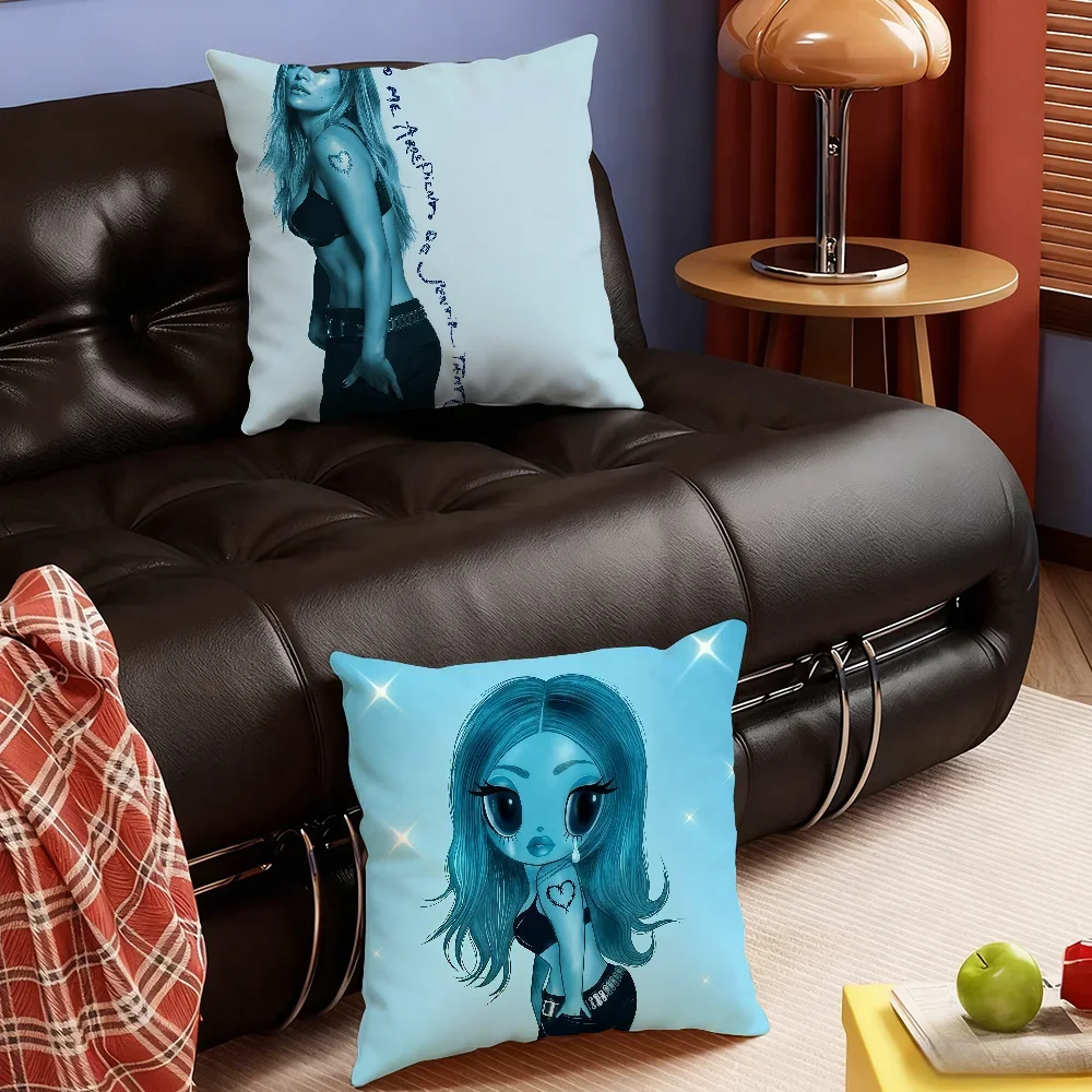 Singer K-Karol G-S Albums cushion cover Soft Smooth Hidden Zipper Washable Decorative Couch Office Housewarming Gift
