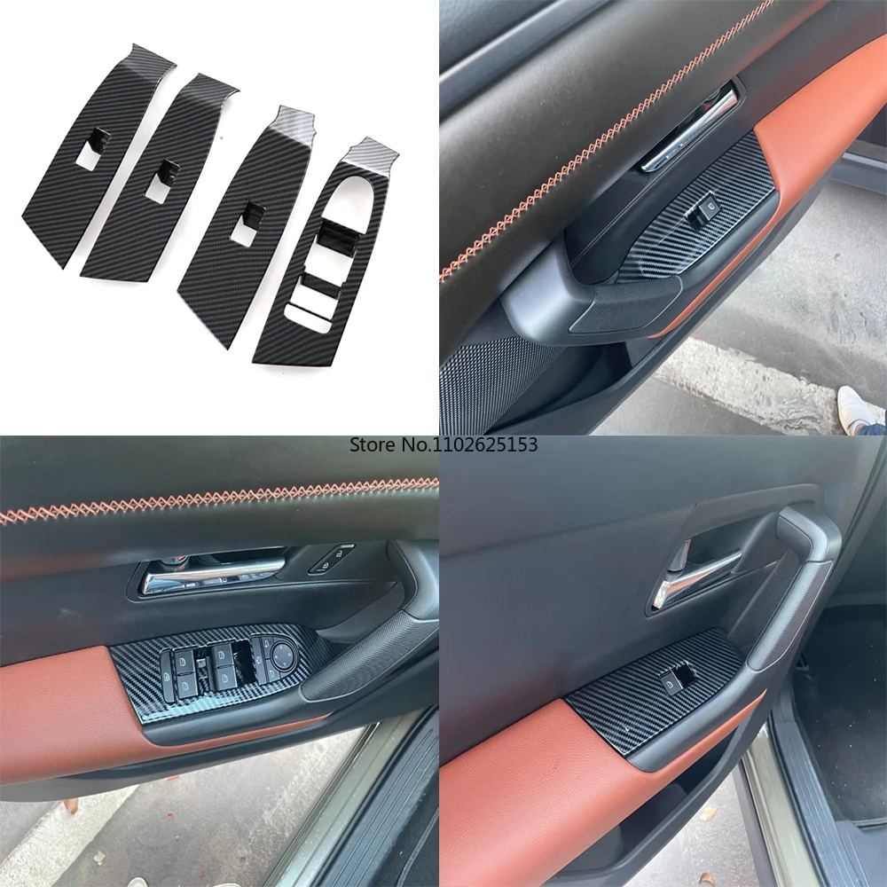 

ABS Inner Door Armrest Window Lift Switch Button Cover Trim for Mazda CX-50 CX 50 2023 2024 Car Accessories Protective Sticker