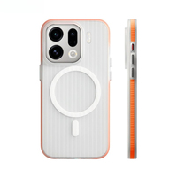 Magnetic Case For Oppo Find X9 Pro Case MagSafe Matte Transparent Luggage Stripe Phone Cover For Oppo Find X9 Pro Hard Shell