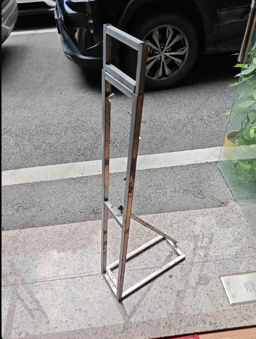 OYLP Humanoid Standing Sign Wedding Background Board Telescopic Poster Support Frame Vertical Floor Billboard