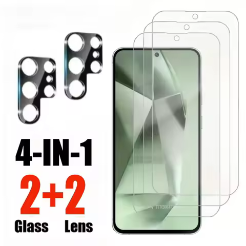 4-in-1 Ultra HD Tempered Glass for Samsung Galaxy S25 S24 Ultra S20 S21 Plus Screen Protector for Samsung S23 Plus S24 S23 FE