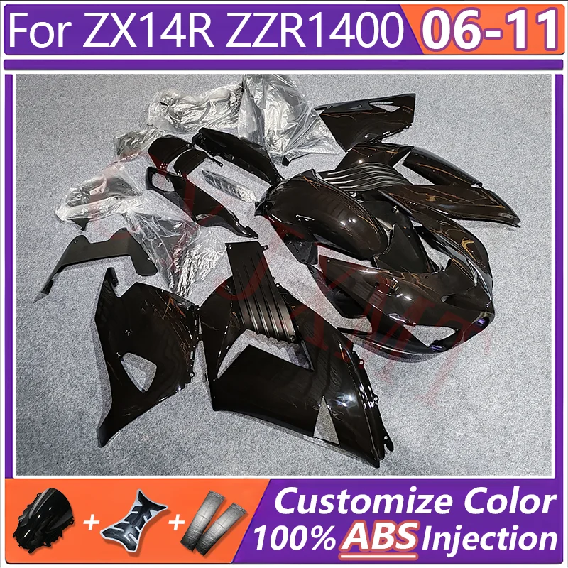 

ABS Injection Motorcycle Fairing for ZX14R ZX-14R ZZR1400 2006-2011 Full Body Fairings Kit ZZR 1400 ZX 14R 06-11 Panel Cowl Case