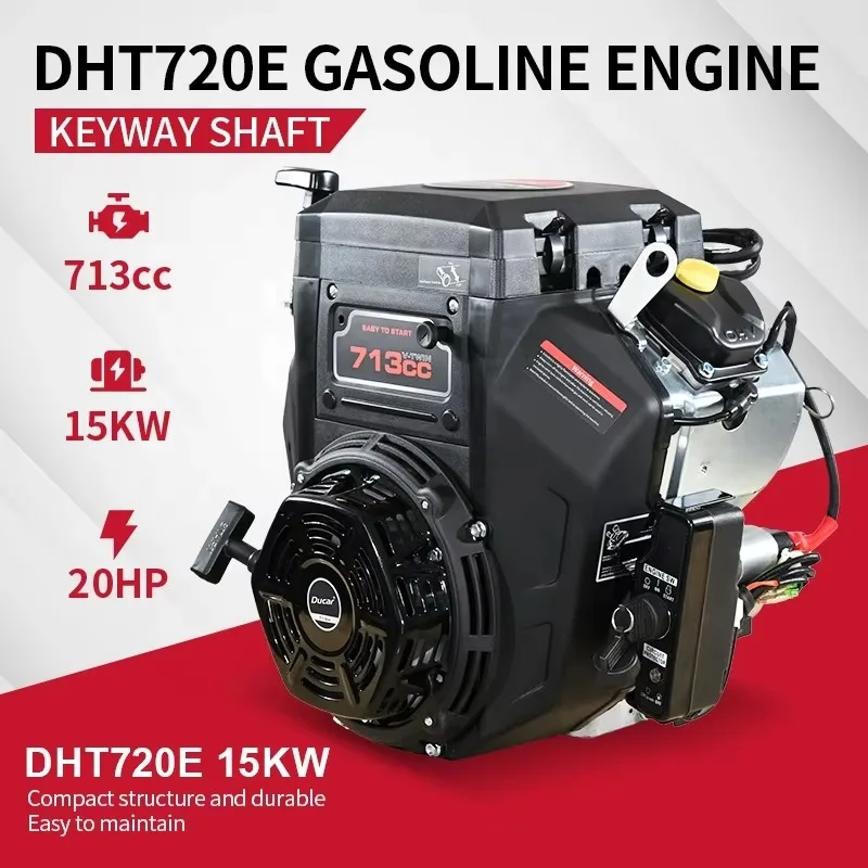 

Single Engine/Engine for Generator 2 Cylinder 4 Stroke Forced Air-Cooled OHV Recoil/Electric Start Engine