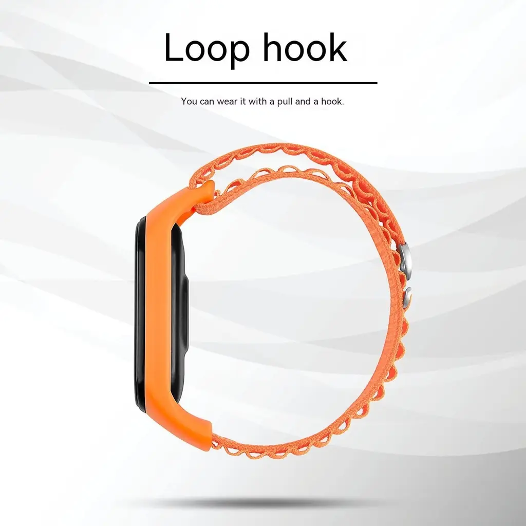 Alpine Loop for Xiaomi Mi Band 4 6 7 5 Strap Wristband Smartwatch Accessories Sport Nylon Replacement Bracelet Miband4 5 3 Band