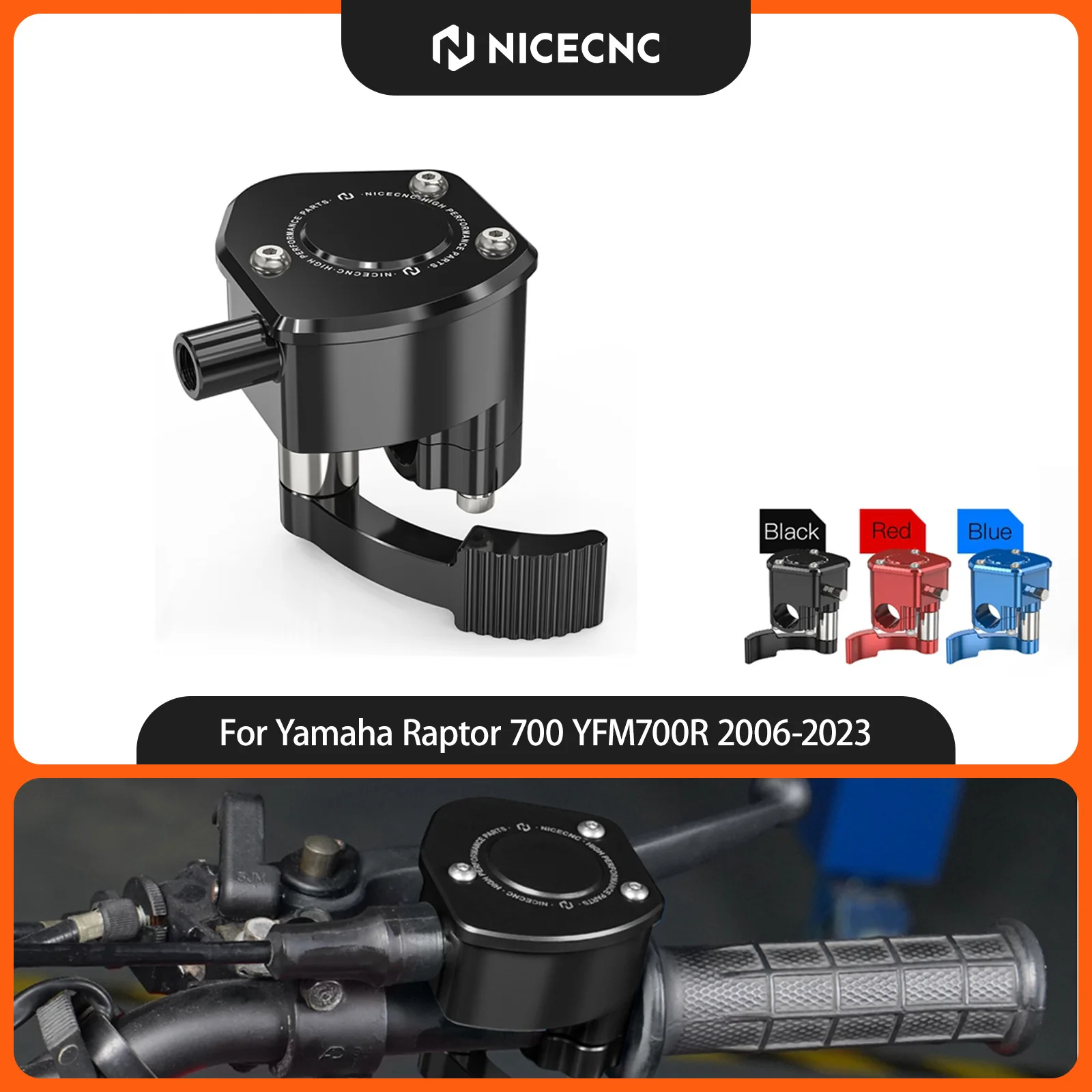 NICECNC For Yamaha Raptor 700 YFM700R 2006-2023 Thumb Throttle Assembly Anti-skid For Yamaha Banshee 350 Blaster 200 YFZ450