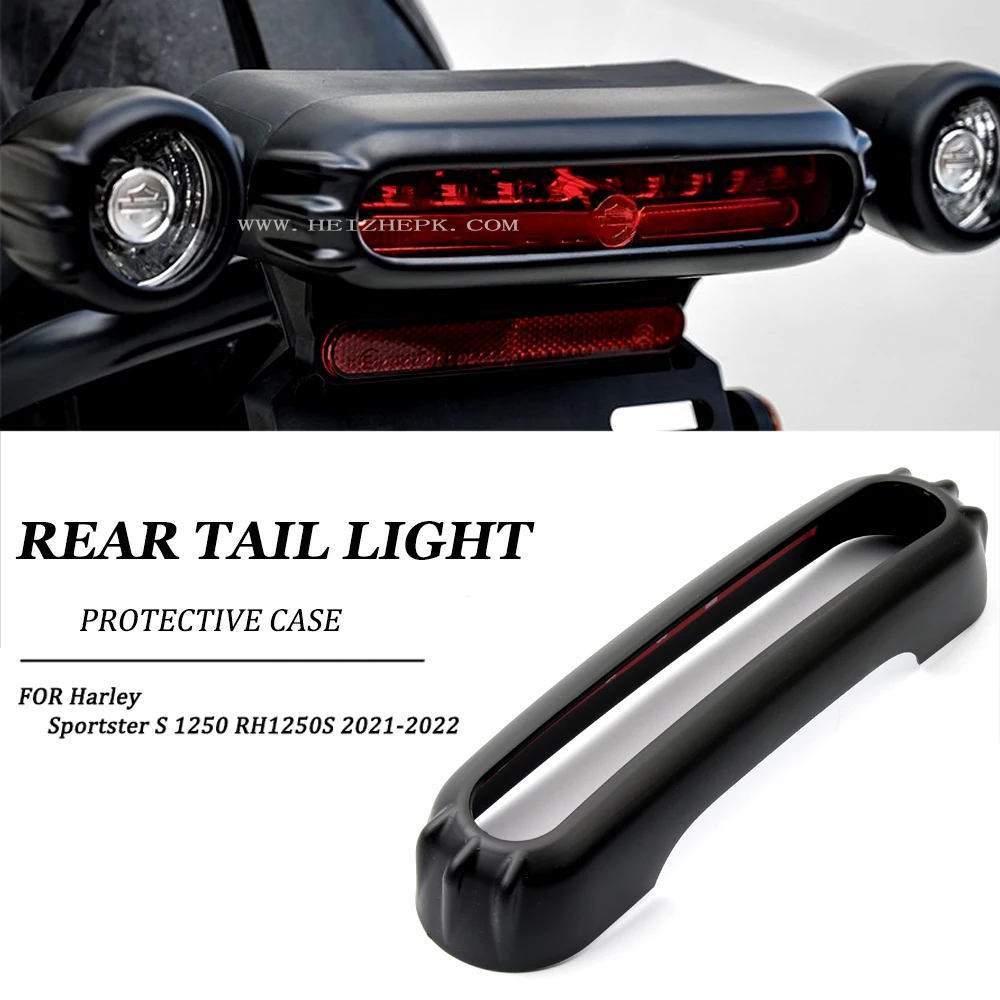 

Motorcycle For Harley Sportster S 1250 S RH 1250 S RH1250S 2021-2022 NEW Matte Black Taillight Bezel Rear Tail Light Trim Cover