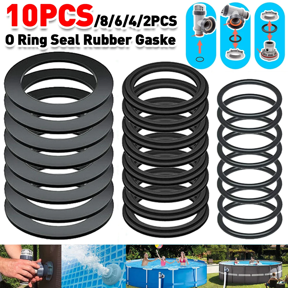 

10/8/6/4/2PCS Rubber Washer For The Diver Valve Swimming Pool Gasket Accessories For Intex 10747/25006 Pool Equipment Parts