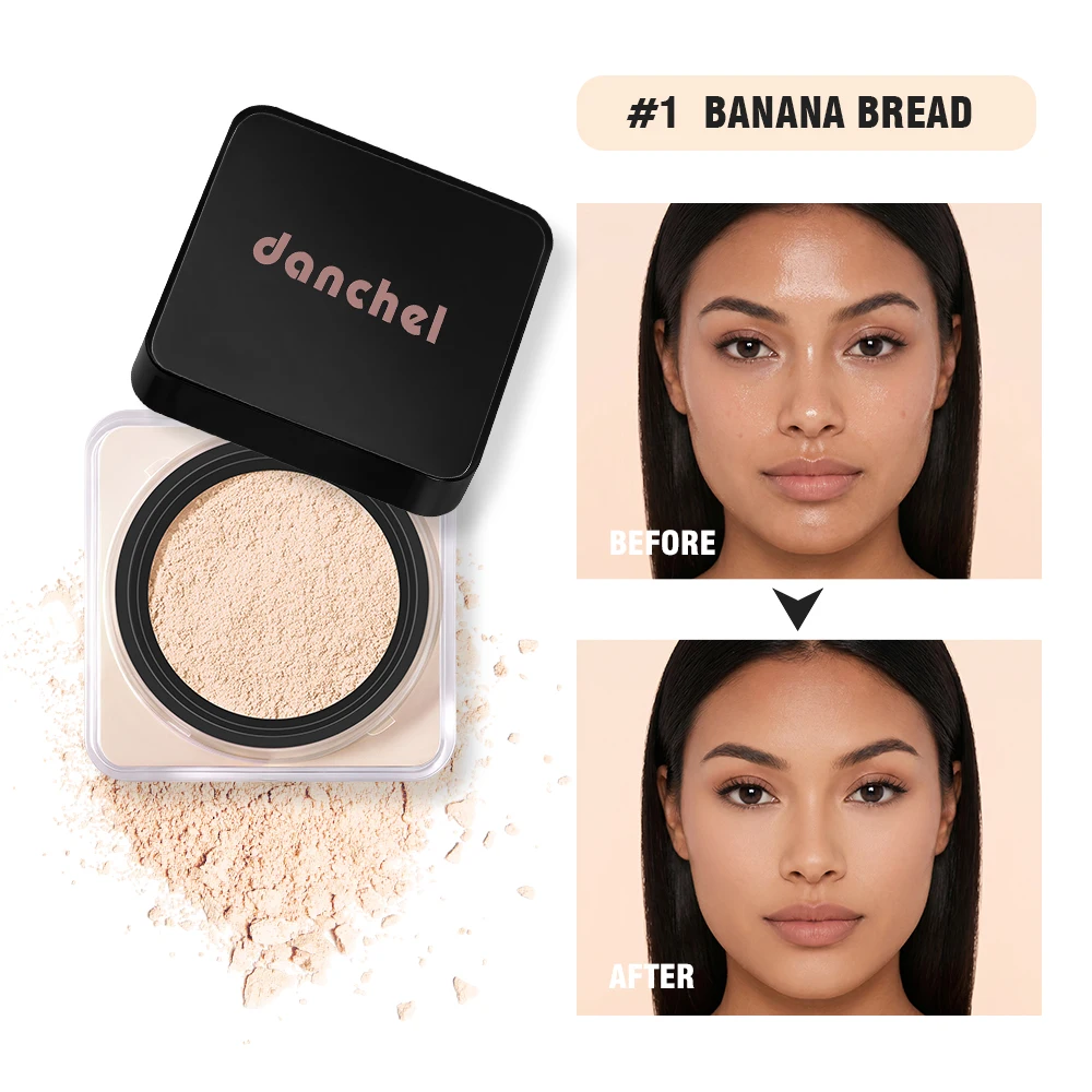 8 Shades Loose Baking Setting Powder Matte Oil Control Waterproof Sweat Resistant Longwear Brightening Face Cosmetic Blur Pores