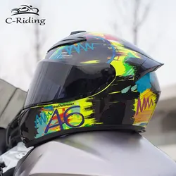 Full Face Motorcycle Helmet Motocross Racing Helmets Moto Adult Motorbike Street Touring Riding Casco Capacete DOT