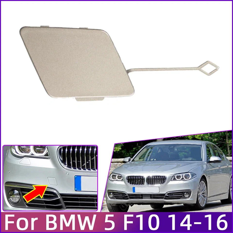 

Auto Front Bumper Towing Hook Eye Cover Cap For Bmw 5 F10 528i 535d 535i 550i 2014 2015 2016 51117332682 Hauling Trailer Lid