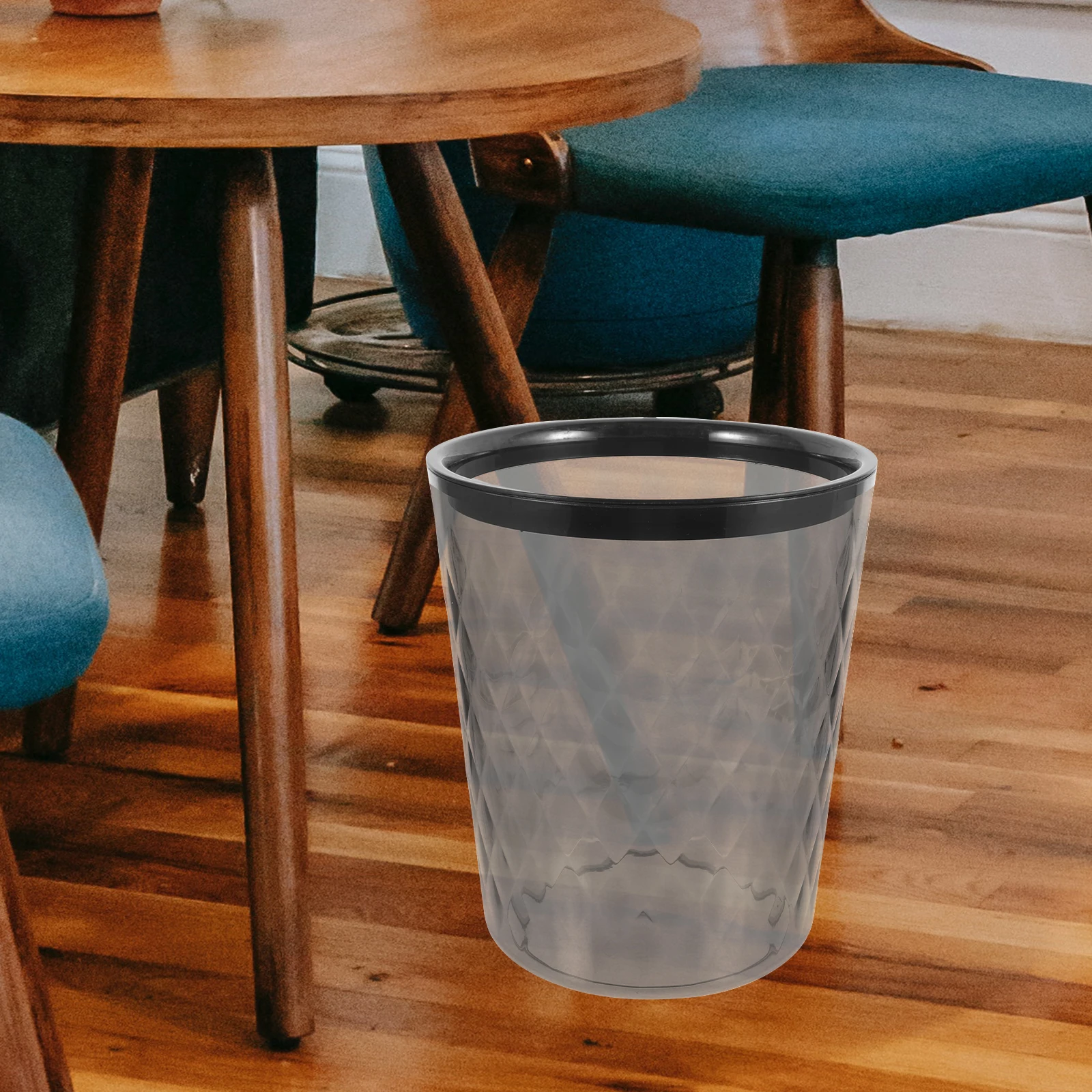 

Large Capacity Transparent Trash Bin Bathroom Garbage Can Kitchen Rubbish Container Household Waste Bucket Toilet Paper Bucket