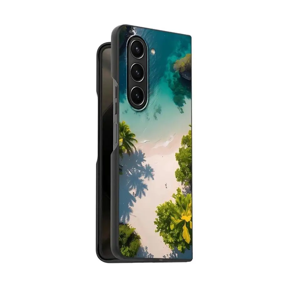 Custodia posteriore per telefono Underwater World Turtle per Samsung Galaxy ZFold7 Z Fold 7 6 5 4 3 ZFold4 ZFold5 ZFold3 ZFold6