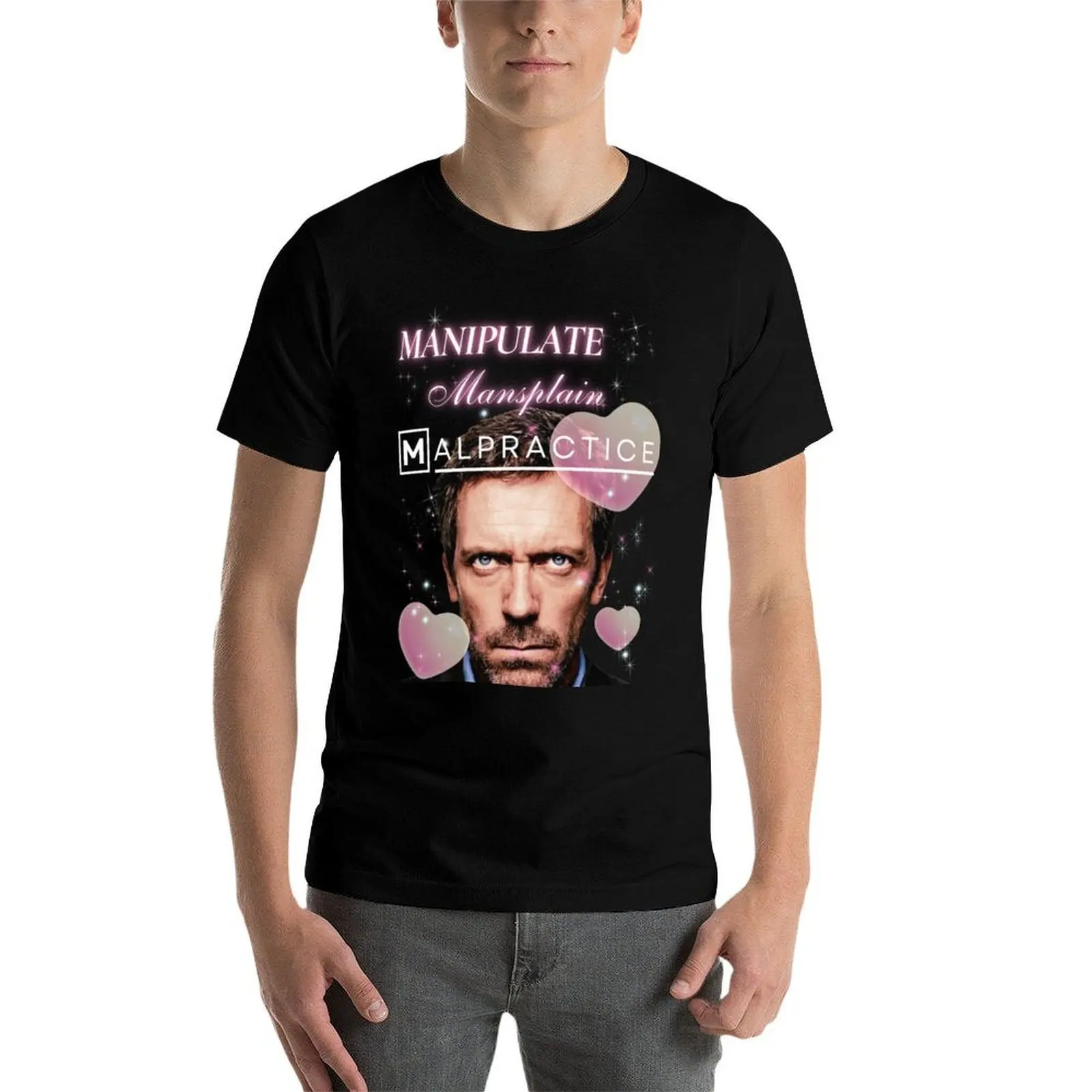 

Manipulate Mansplain Malpractice (House MD) T-Shirt man graphic t shirt t shirts for man pack white T-Shirt