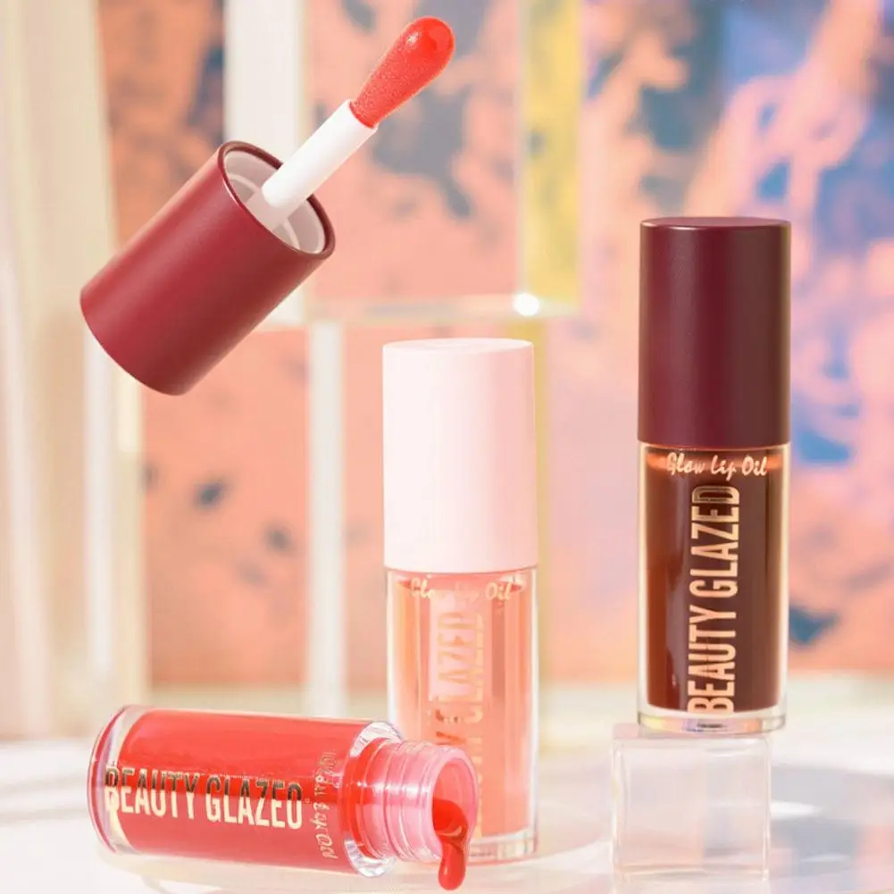 Pearlescent Jelly Lip Glaze Olio per labbra che cambia colore Gloss a lunga durata Balsamo idratante Glaze Lip Hydrating Lip Shine Natural W3C3