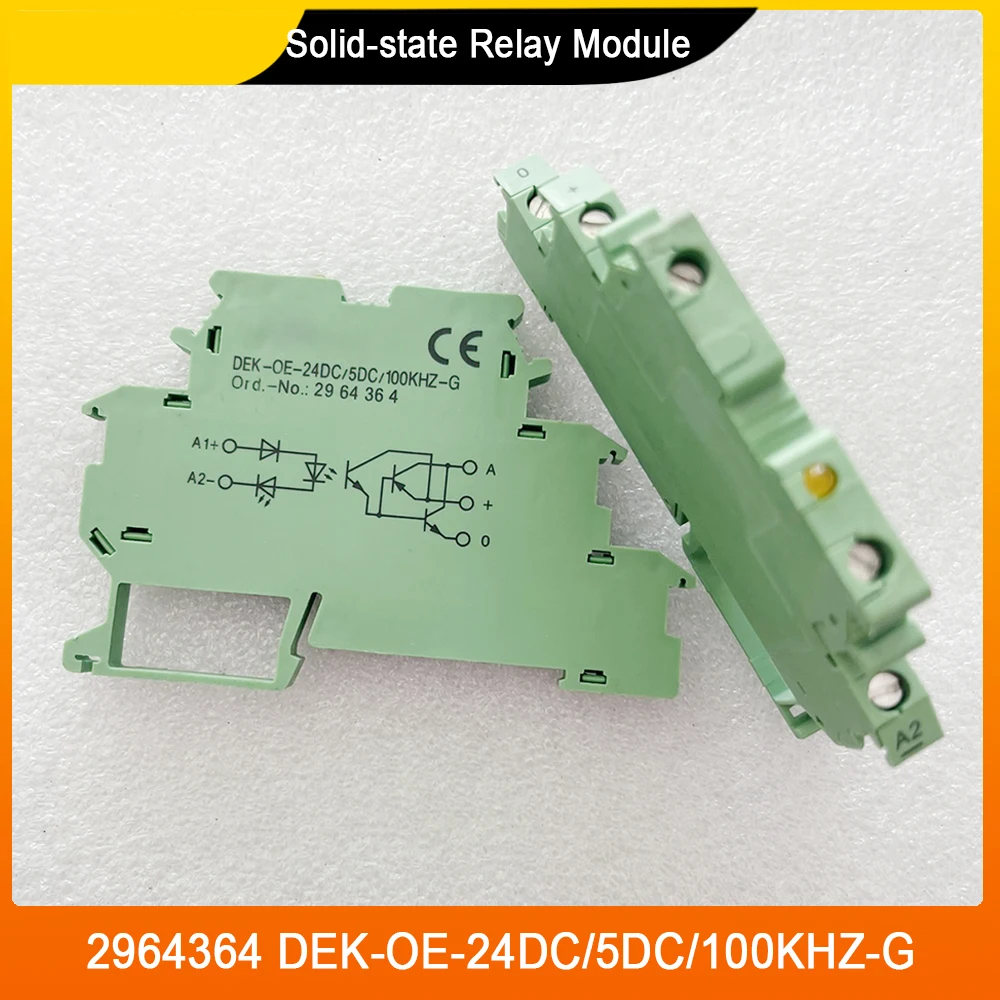 

For Phoenix 2964364 DEK-OE-24DC/5DC/100KHZ-G Solid-state Relay Module High Quality Fast Ship