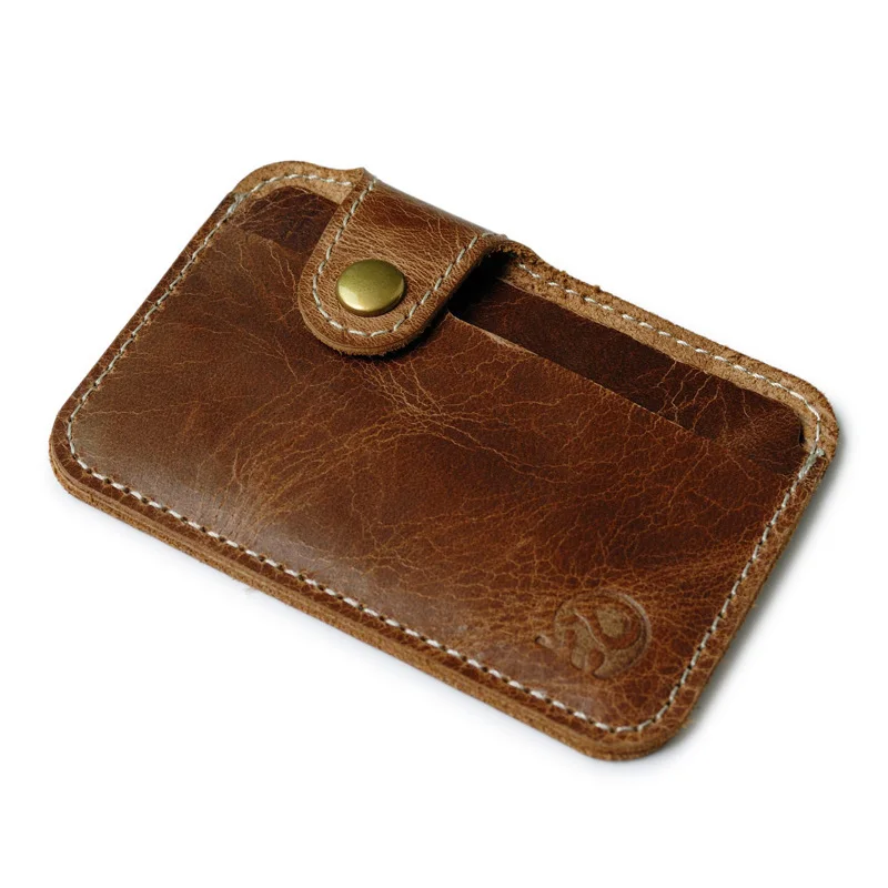 Vintage skóra bydlęca etui do kart kredytowych dla mężczyzn prosty futerał na etui na kartę kredytową autobusu chroniący karty kredytowe Slim etui na karty Porte Carte
