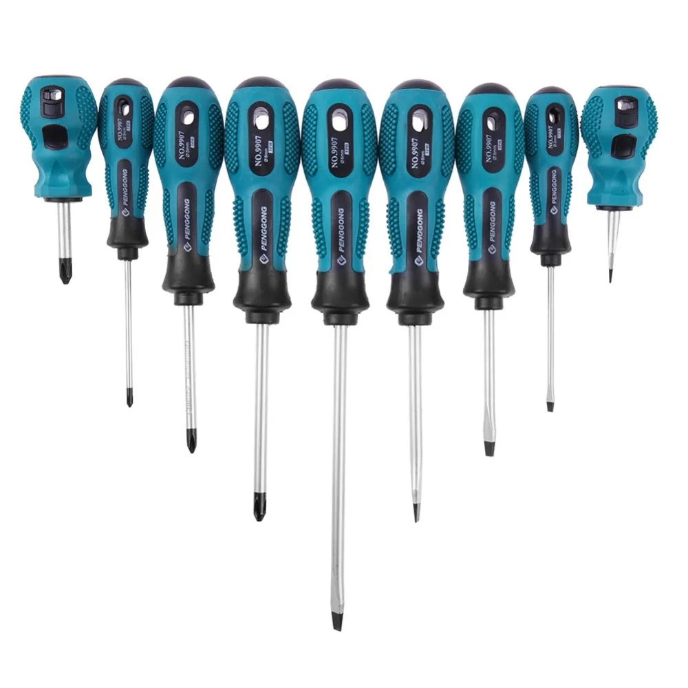 9pcs Slotted Phillips Screwdrivers Sets Kits for Phones Cameras Repair Home Useful Multi Hands Tool Supply