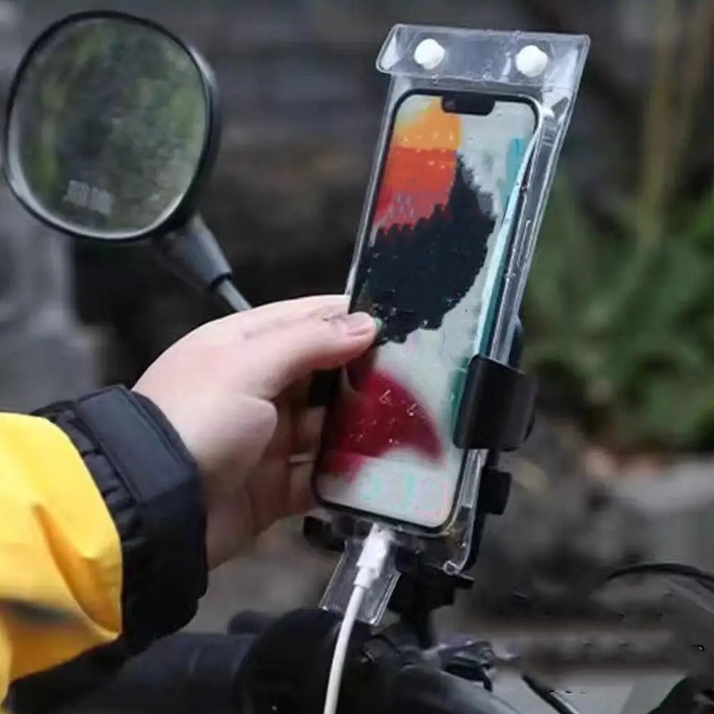 

1/3/5/10 Pcs Mobile Phone Holder Waterproof Bag Waterproof Portable Mobile Phone Protector Bag For Cycling Riding Outdoor
