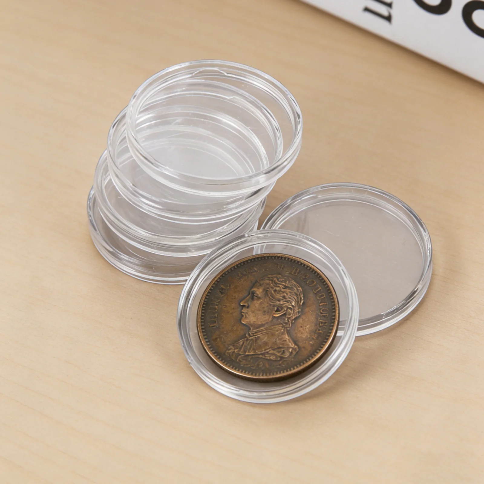 24Pcs Practical Coin Storage Box Lightweight Organizer for Coin Collection Collection Box Storage Organizer for Collectors