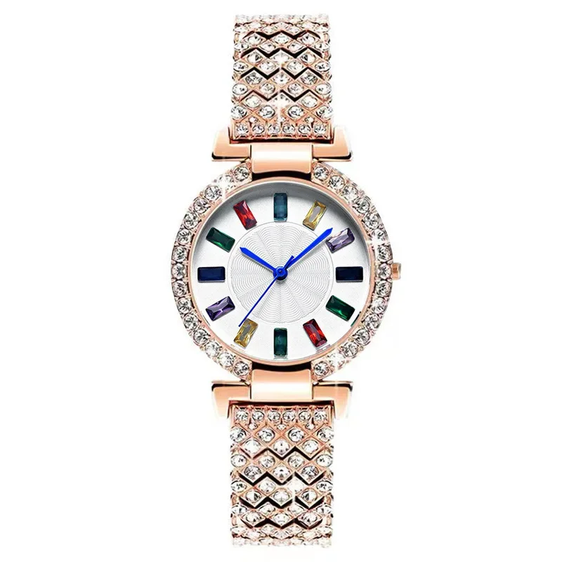 Fashion Diamond Ladies Quartz Watch Luxury Crystal Women Bracelet Watches Top Brand Steel Female Wristwatch Montre Femme Relogio