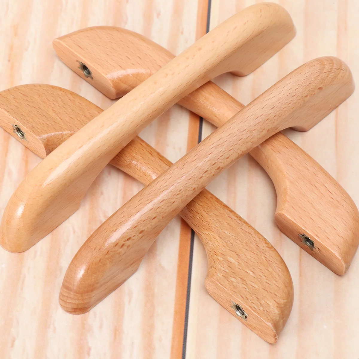 

15 шт., деревянная ручка для шкафа, ручки для ящика, мебельная фурнитура для гардероба, современная элегантная форма, украшение для дома, гладкая, удобная