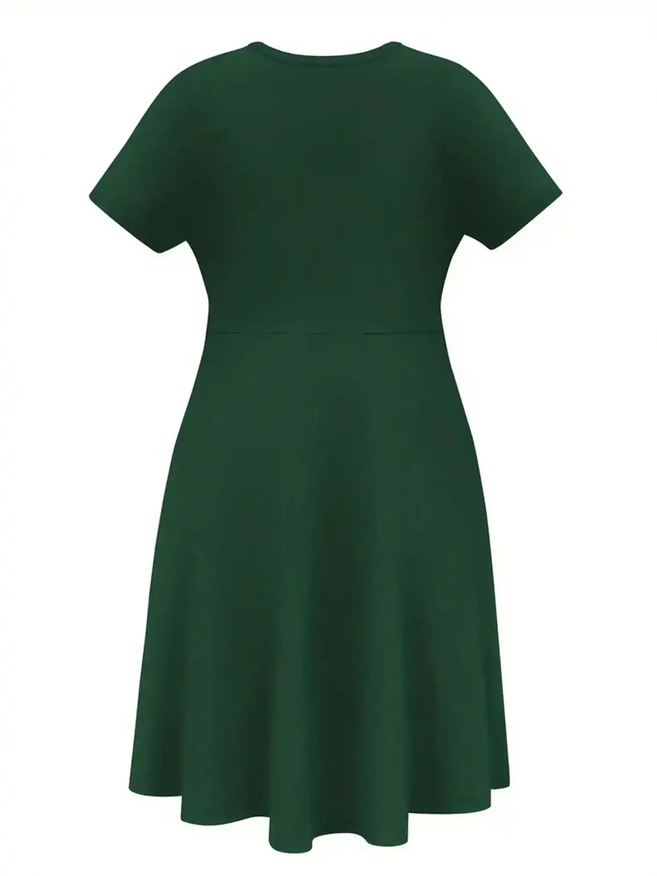 2026 Damen Vier-Jahreszeiten-Kleid mit 'Liebe auf den ersten Blick' und 'Herzschlag'-Aufdruck, Lässiges Loses Schwarzes Kurzarm-Kleid mit Großem Kurzem Rock – Detail 17