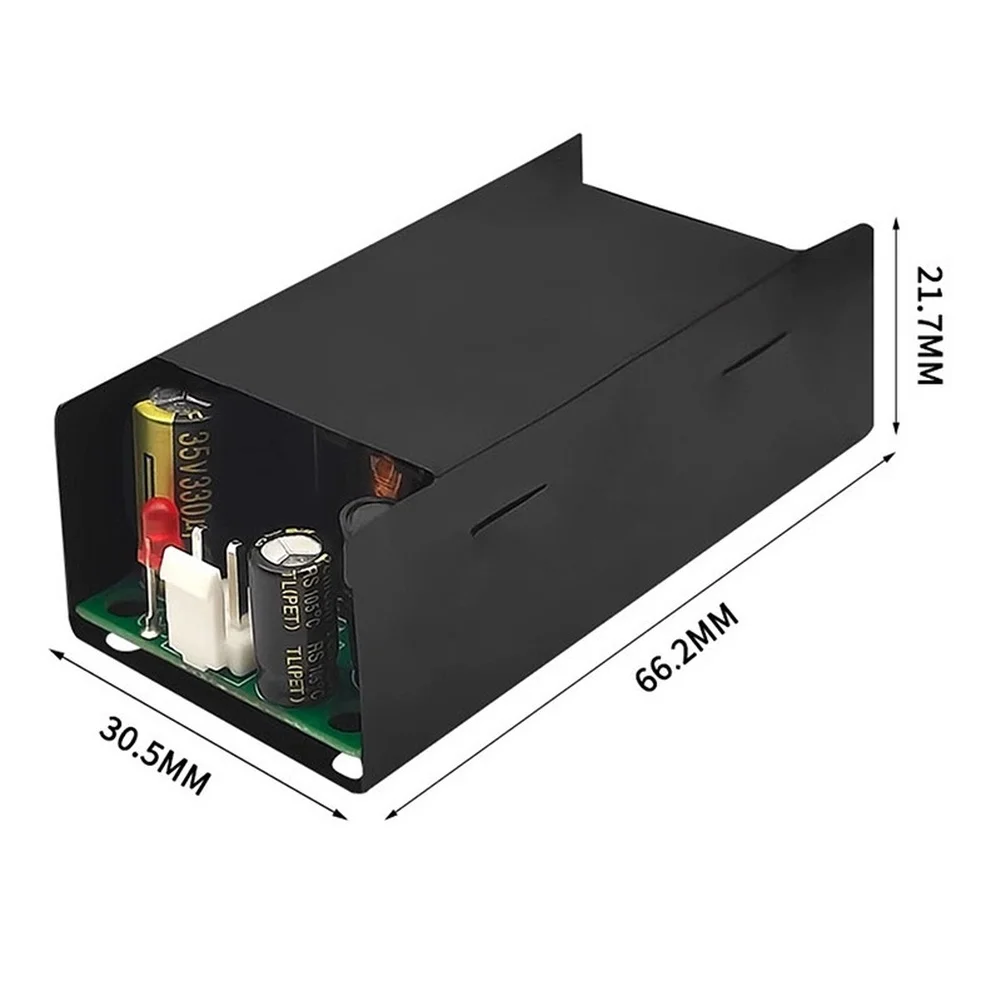24W Power Module 5V 4A AC to DC Converter for Industrial Control Panels 85-264VAC Input Compact 66.2x30.5x21.7mm