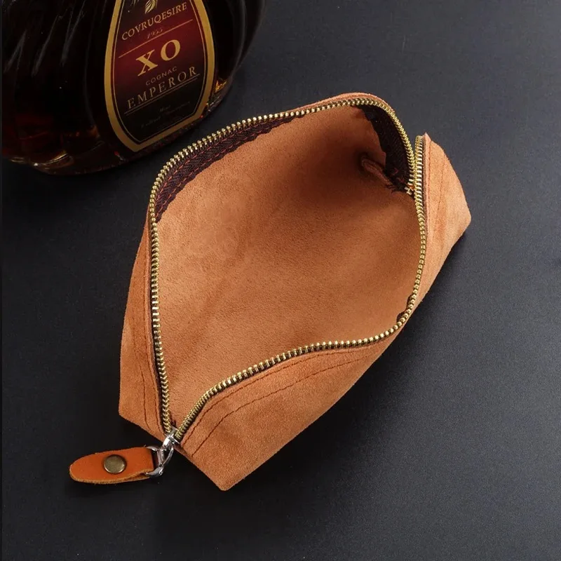 Leather Smoking Pipe Pouch Bag Holder Tobacco Pouch Case Large Capacity Accessories Men Gifts Smoke Pipe Bag