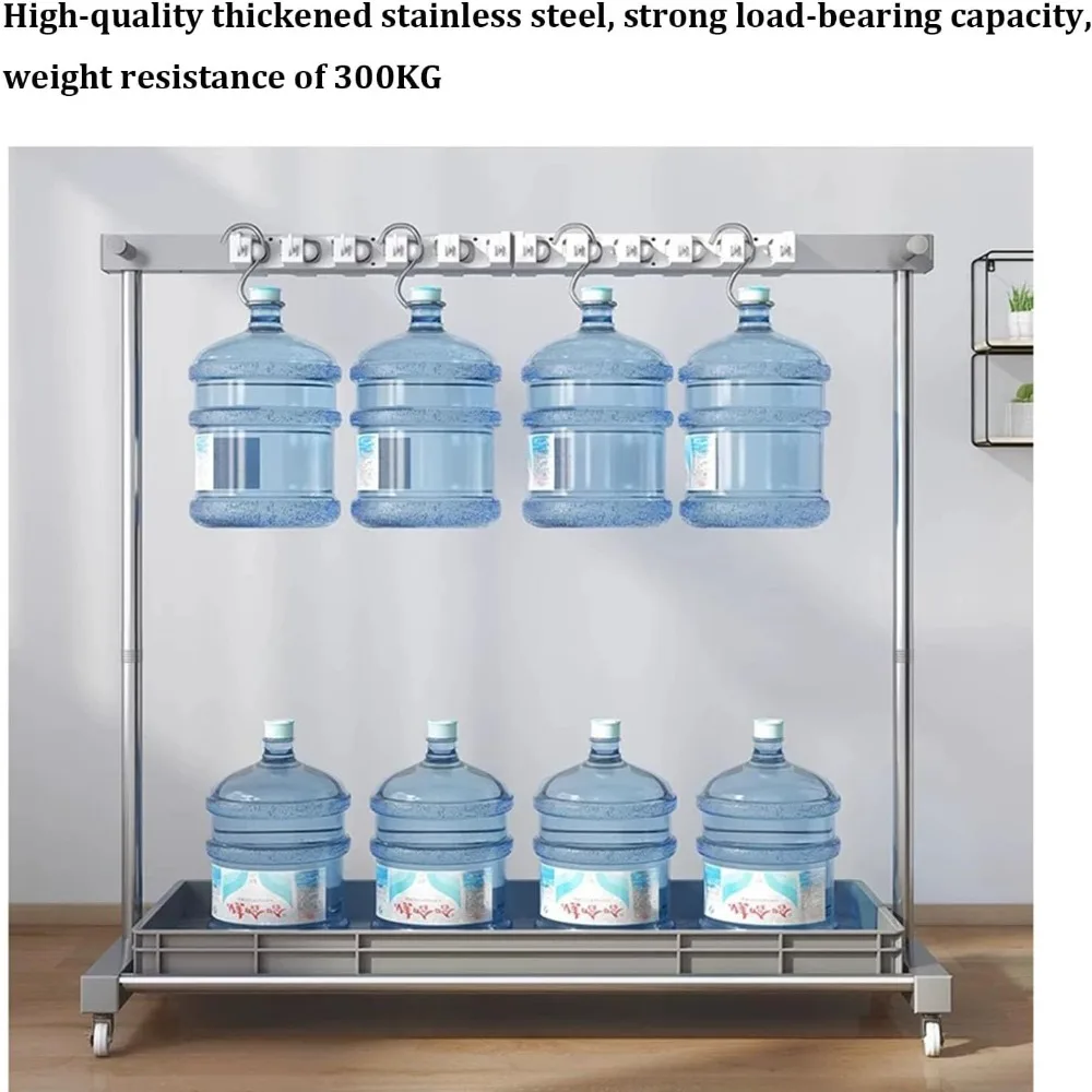 حامل ممسحة أرضية - عربة تنظيف تجارية للتخزين والتنظيم