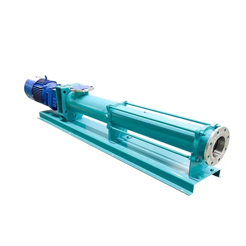 High Viscosity Concentrated Liquid Sewage Sludge Treatment Screw Pump
