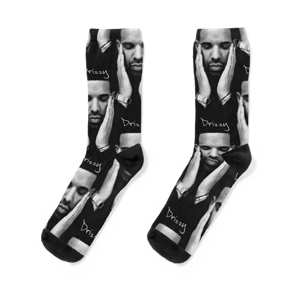 

Drke Drizzy Rapper Black and White Socks crazy Running Men's Socks Women's