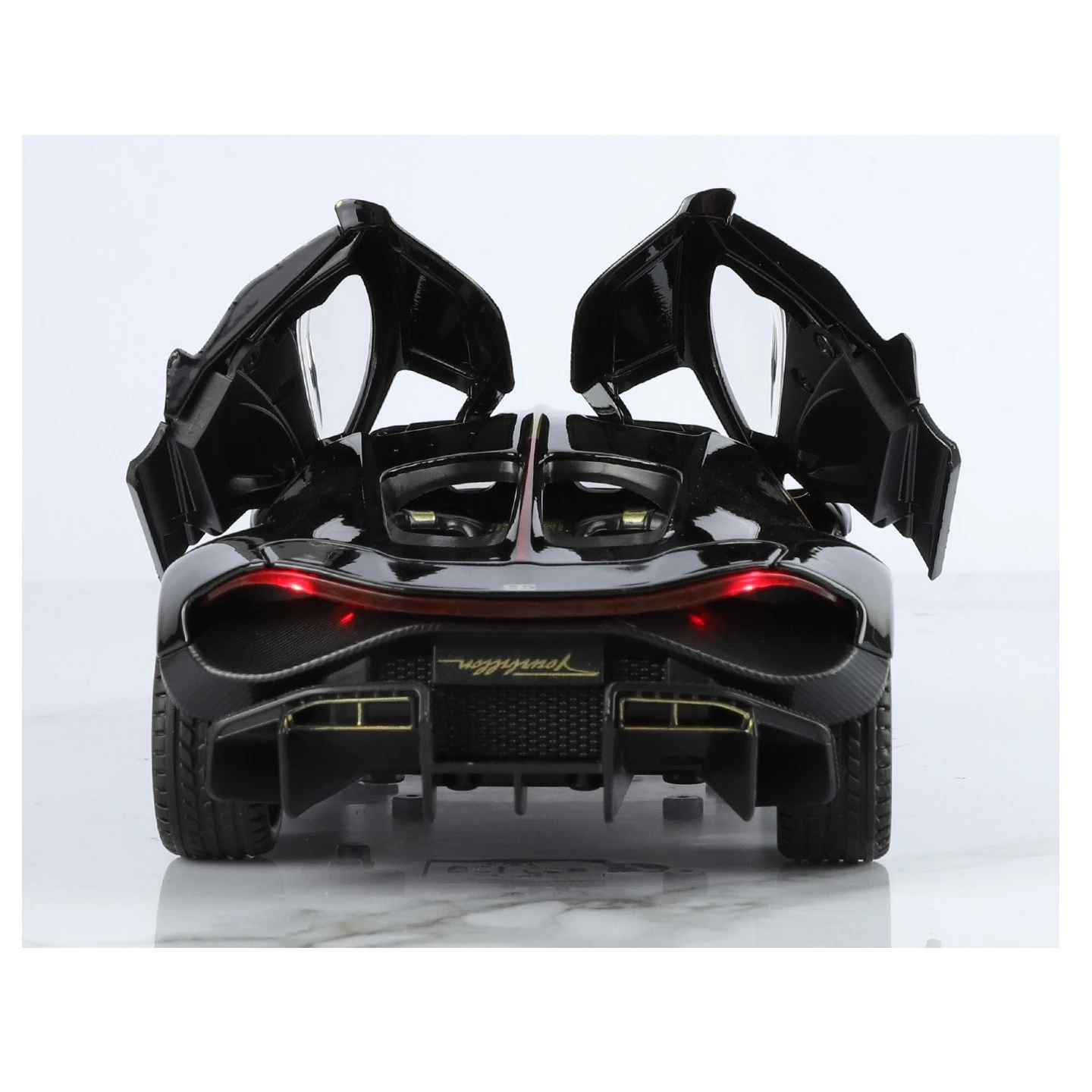 Supercar Tourbillon 1:24, haute Simulation, son et lumière, modèle de voiture en alliage, voiture moulée sous pression, jouet pour enfants, cadeau