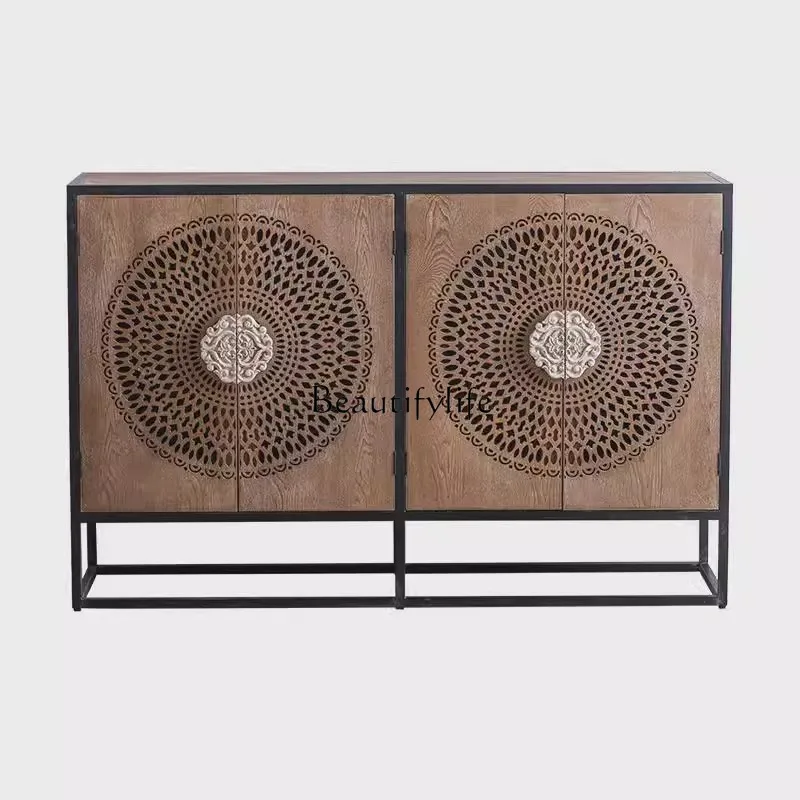 

American retro entrance cabinet, living room, B & B hotel, storage and decorative cabinet